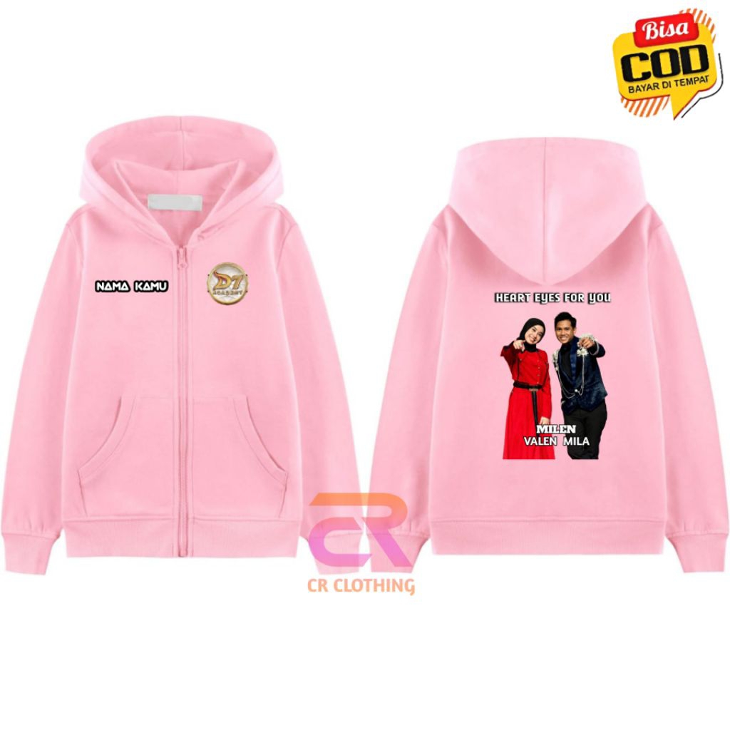 Milen Hoodie Zipper Kids Mila Valen Dangdut Academy DA7 Zipper เสื้อแจ็คเก็ตเด็กชายหญิง
