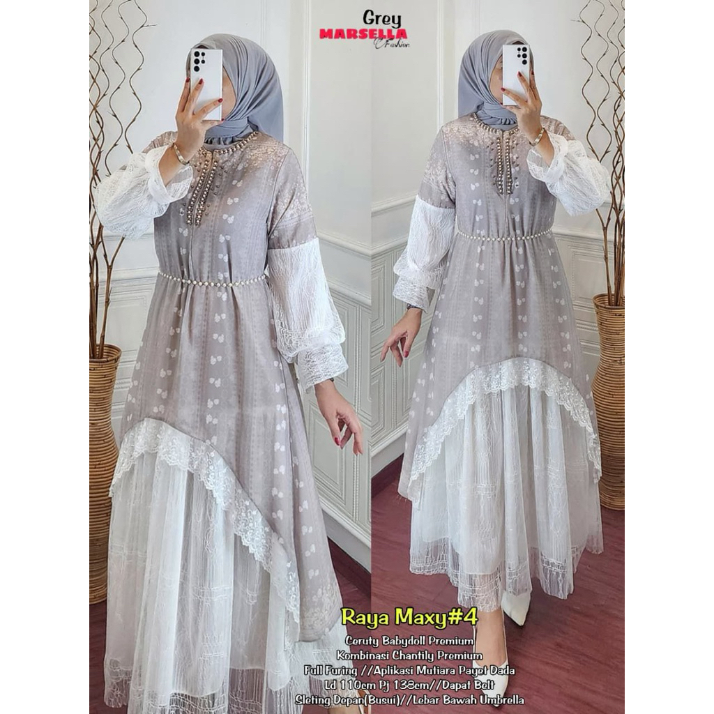 Raya Maxy 4 Gamis Ceruty Premium โดย Marsella