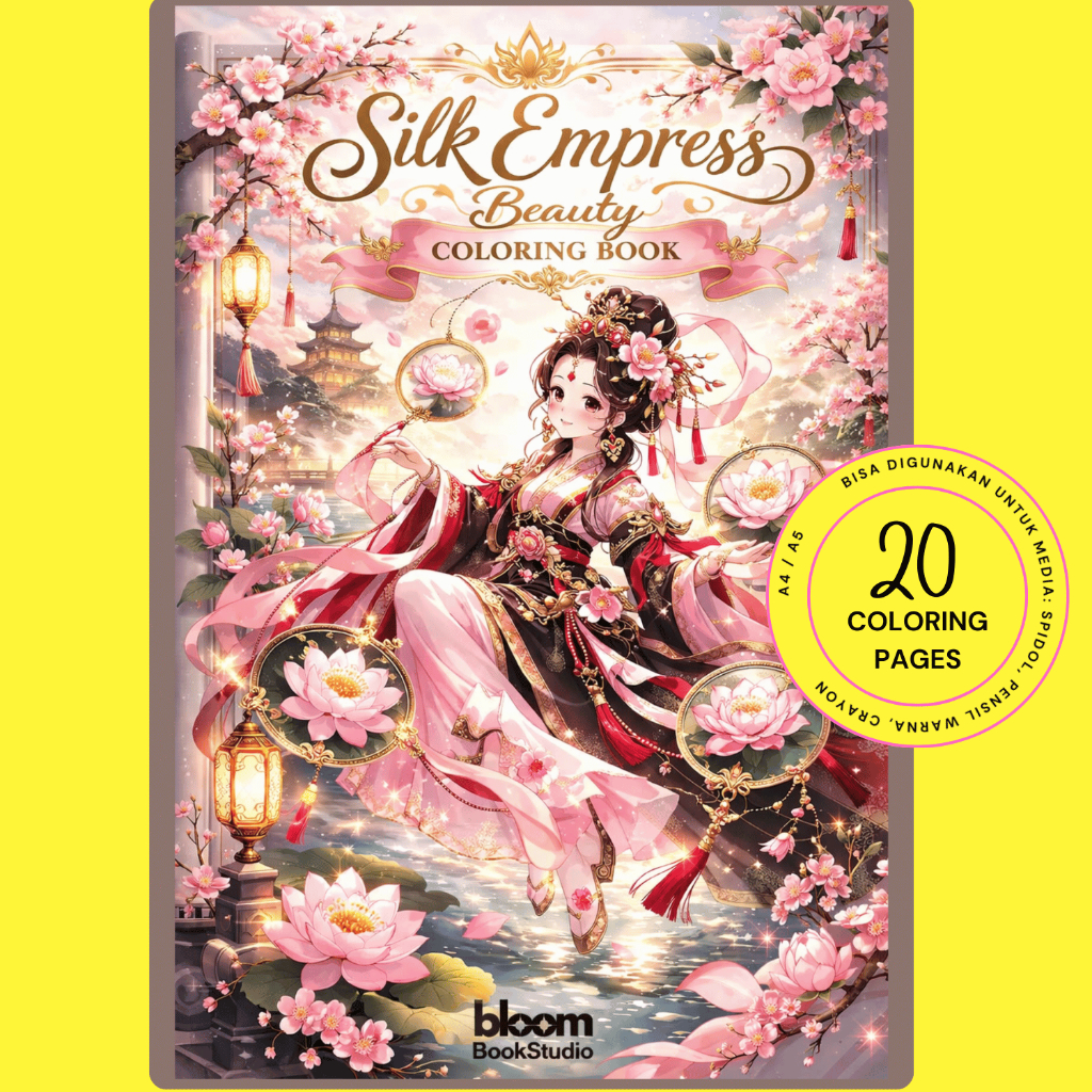 BloomBook Silk Empress Beauty All Age สมุดระบายสี BLOOM065 ภาพประกอบ 20 หน้า