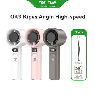 TNW OK3 Kipas Angin Mini Portable Handheld Fan Turbo Kipas Fan 120 Gear Wind Adjustable Fan