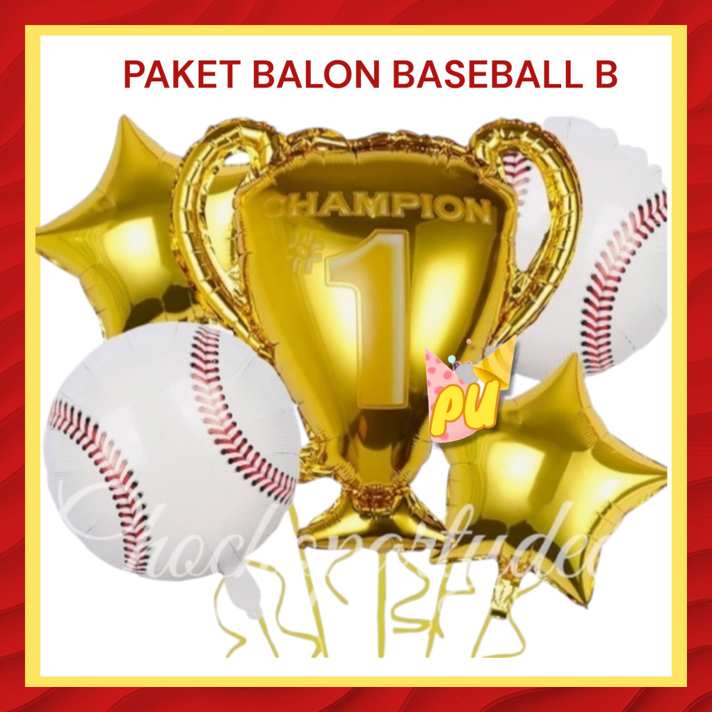 BASEBALL BALL Ball Balloon Package B / BASEBALL BALL ตกแต่งวันเกิด