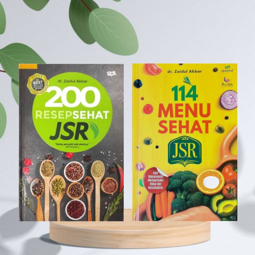 [สีเต็ม] HARD COVER BOOK 200 JSR HEALTHY RECIPES - THE PROPHETS HEALTHY JURUS - ดร. ZaIDUL AKBAR AND