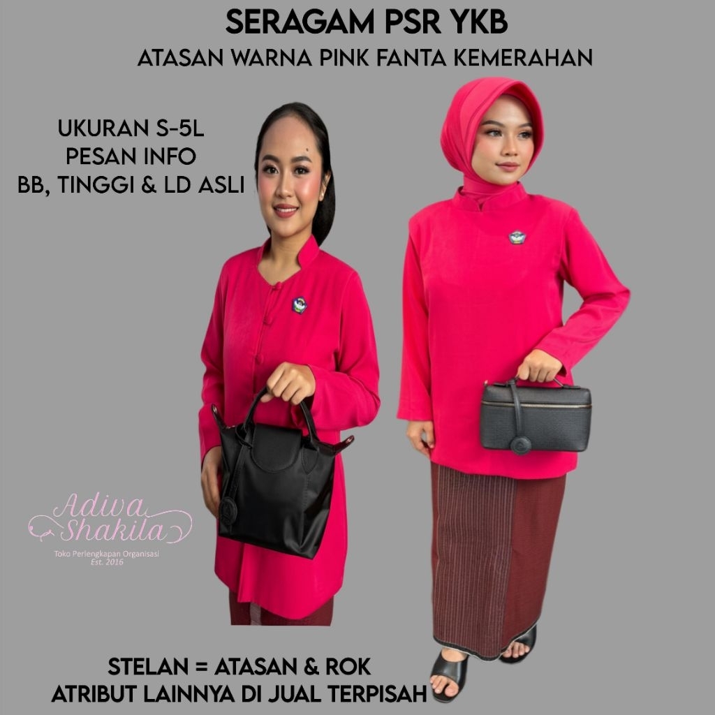 ADIVA - PSR YKB TOP ONLY ALREADY SEWED MULIM KEBAYA / KURUNG ALREADY SEWED