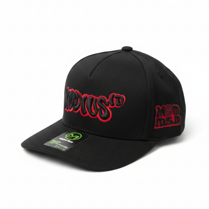 MDS.ID LIS RED CATUN EMBROIDERED HIPHOP HAT สําหรับผู้ชาย / ผู้หญิง HIPHOP