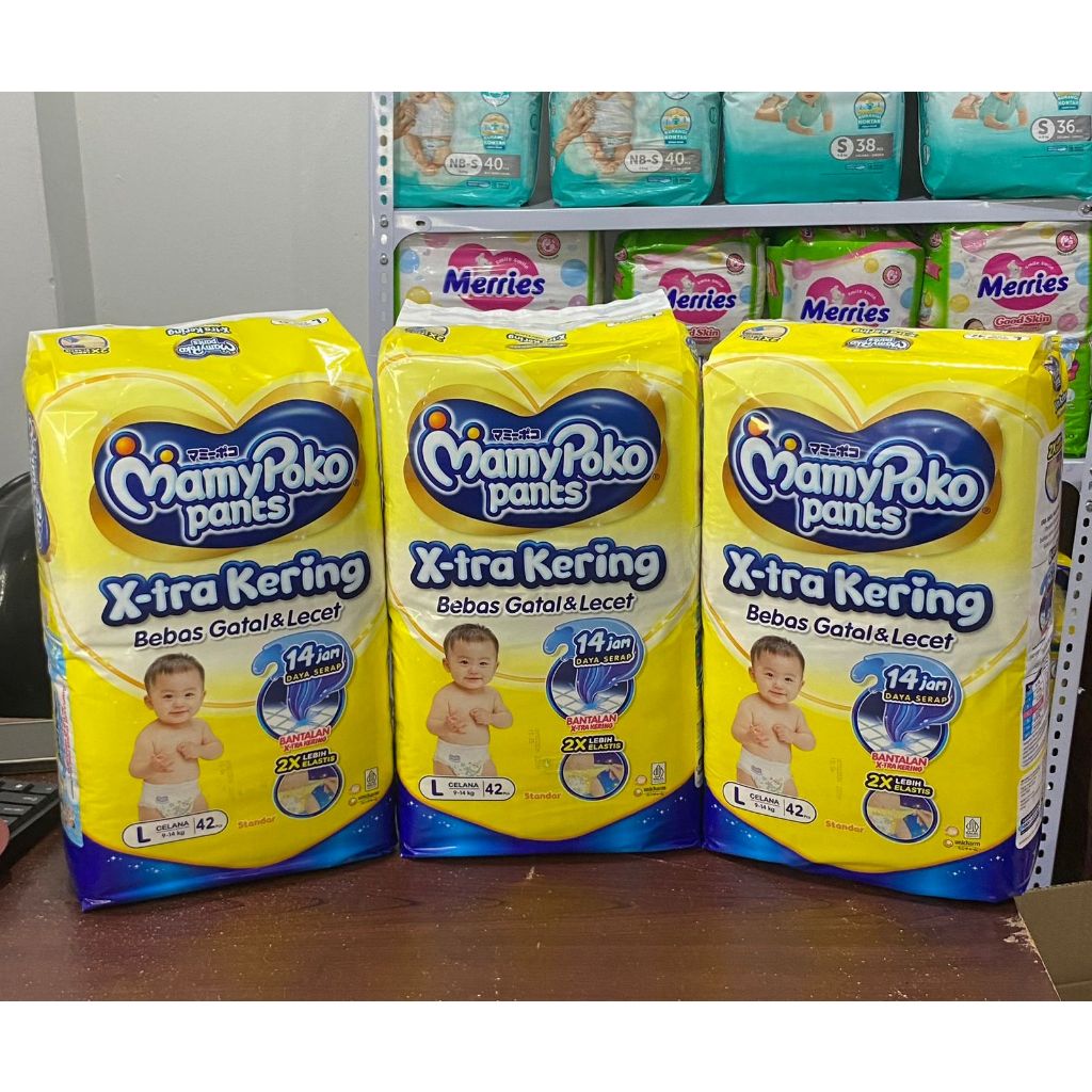MAMYPOKO Pants Standard X-tra Dry L42 BALL/CARTON (3 BALL) - (แบบกางเกง)
