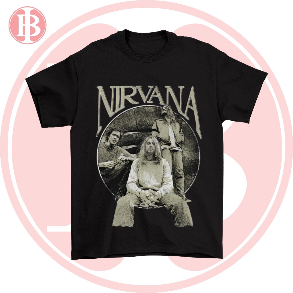 Nirvana Vintage Grunge Style Band T-Shirt - 90s Oversize Retro Premium Band T-Shirt