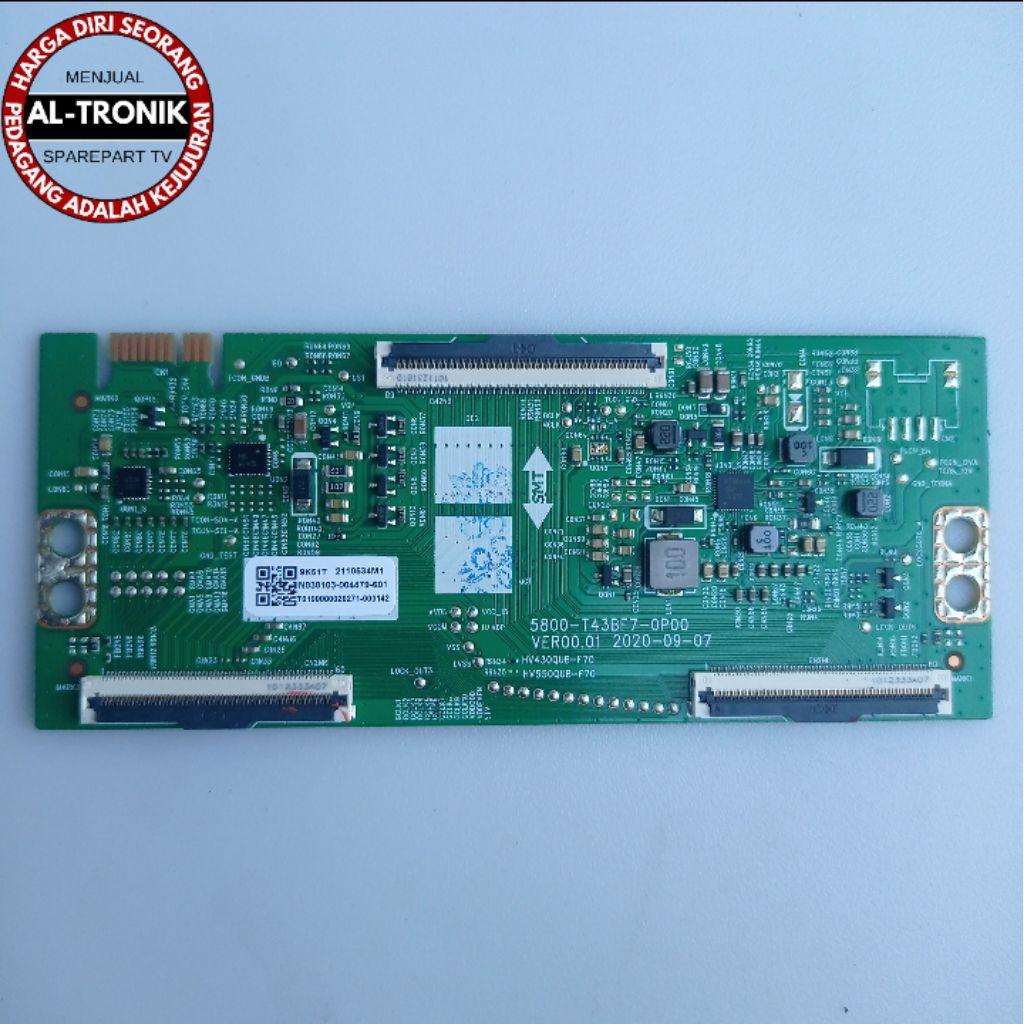 TICON BOARD TV LED PANASONIC 43 นิ้วรุ่น TH-43HX600G TIKON TCON TH 43HX600G 43HX600