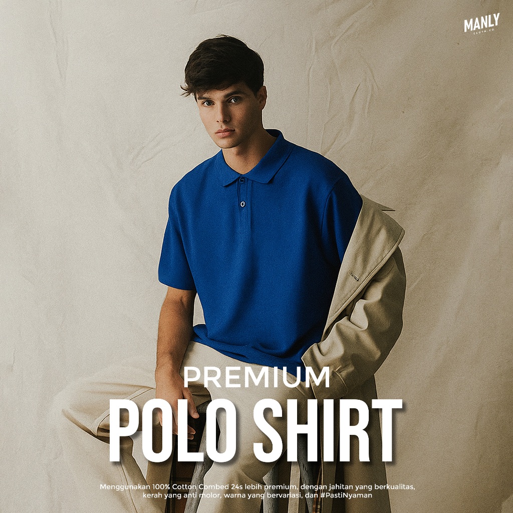 200 Gsm ++ เสื้อยืดคอปก Cotton Combed 24s พรีเมี่ยม