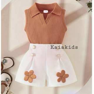 PROMO Stelan Anak Perempuan umur 1-5 tahun bahan Adem Nyaman Motif bunga