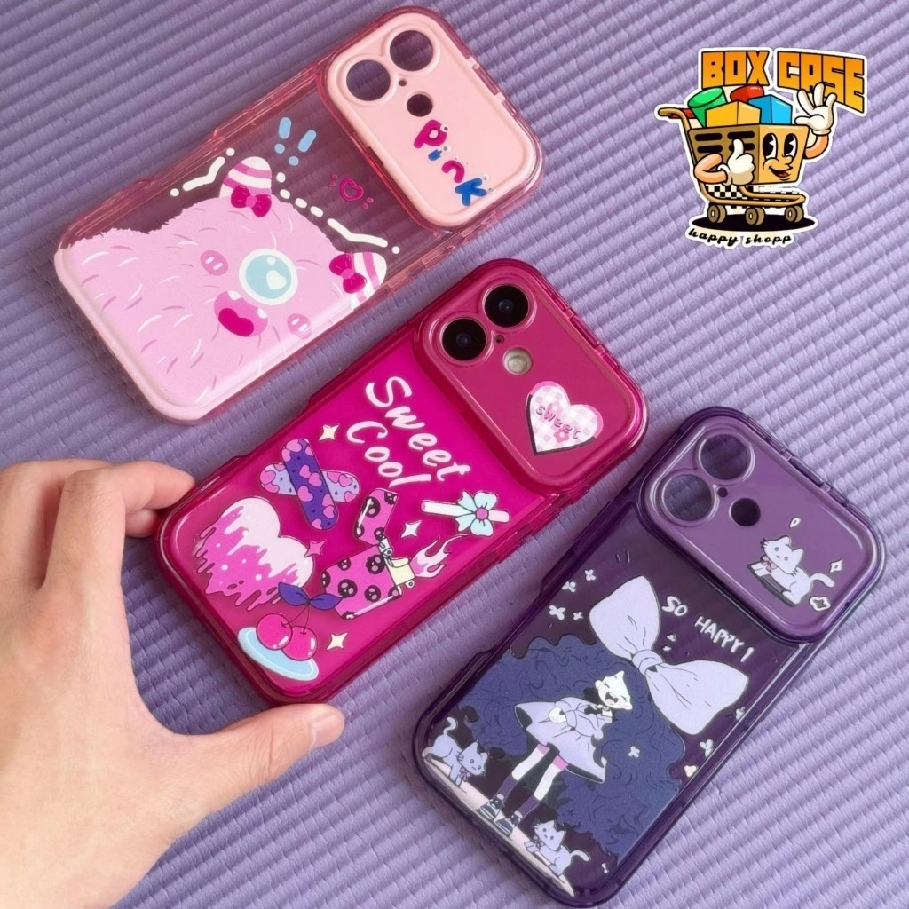 [2] MN559 Premium Case Dino X Girls - Barbie Sweet Oval Flip Mirror กันกระแทก – Softcase / Casing Hp