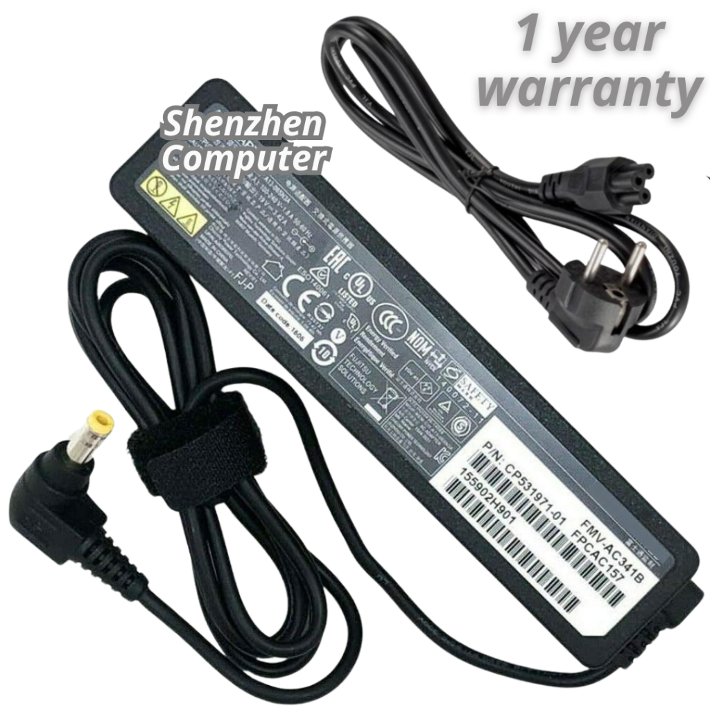 Fujitsu Lifebook E733 E743 E753 E734 E744 E754 E736 E746 E756 P727 อะแดปเตอร์