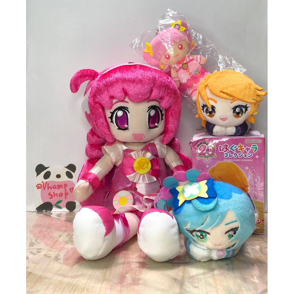 Pretty Cure Precure Plush Cure Black Star Cosmo Mermaid Pampam Hugchara หุ่นนิ้วมืออะนิเมะตุ๊กตาพวงกุญแจอย่างเป็นทางการ merch