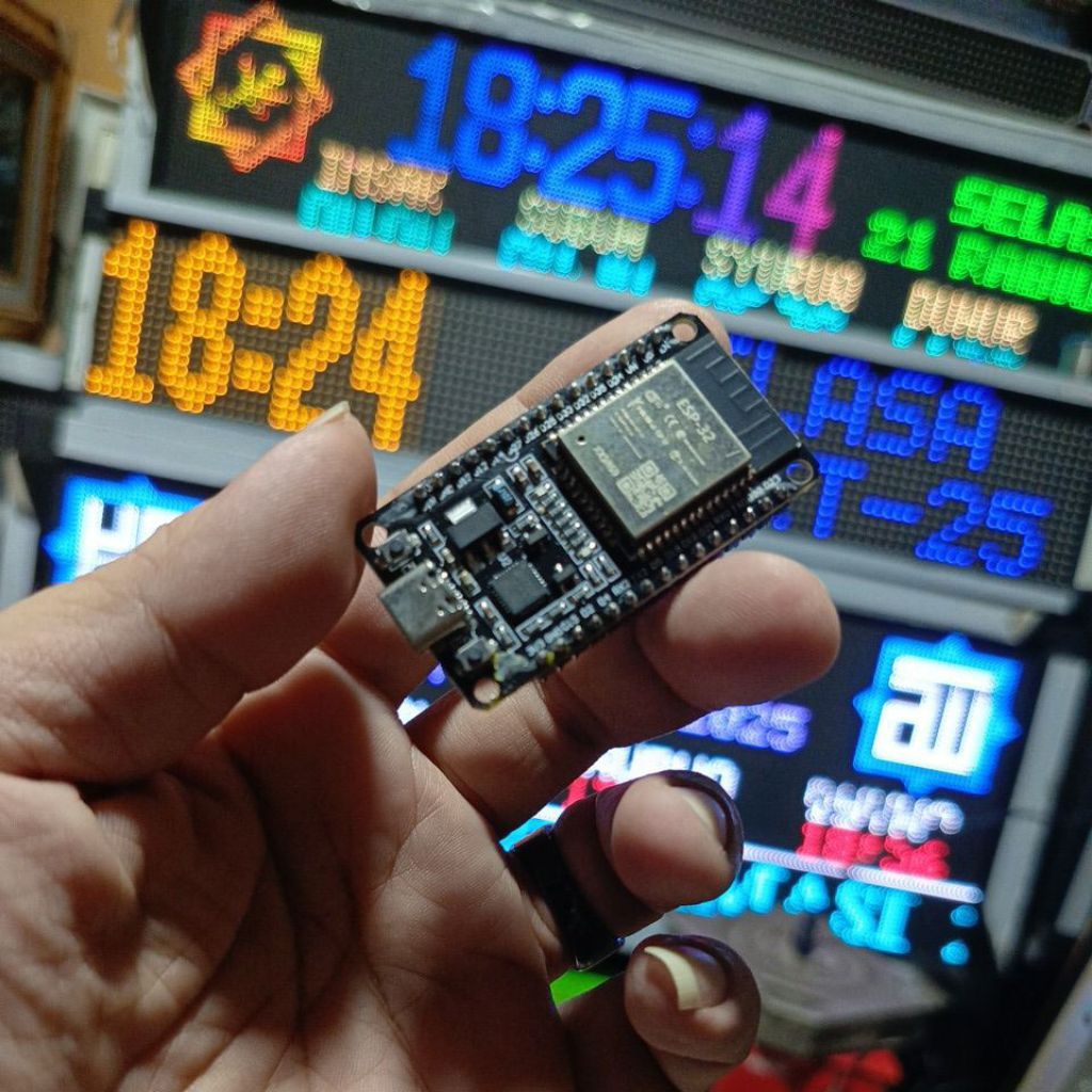 Esp32 Firmware Jws P10 Multi 1x2 ถึง 1x10 แผงการตั้งค่าเว็บ