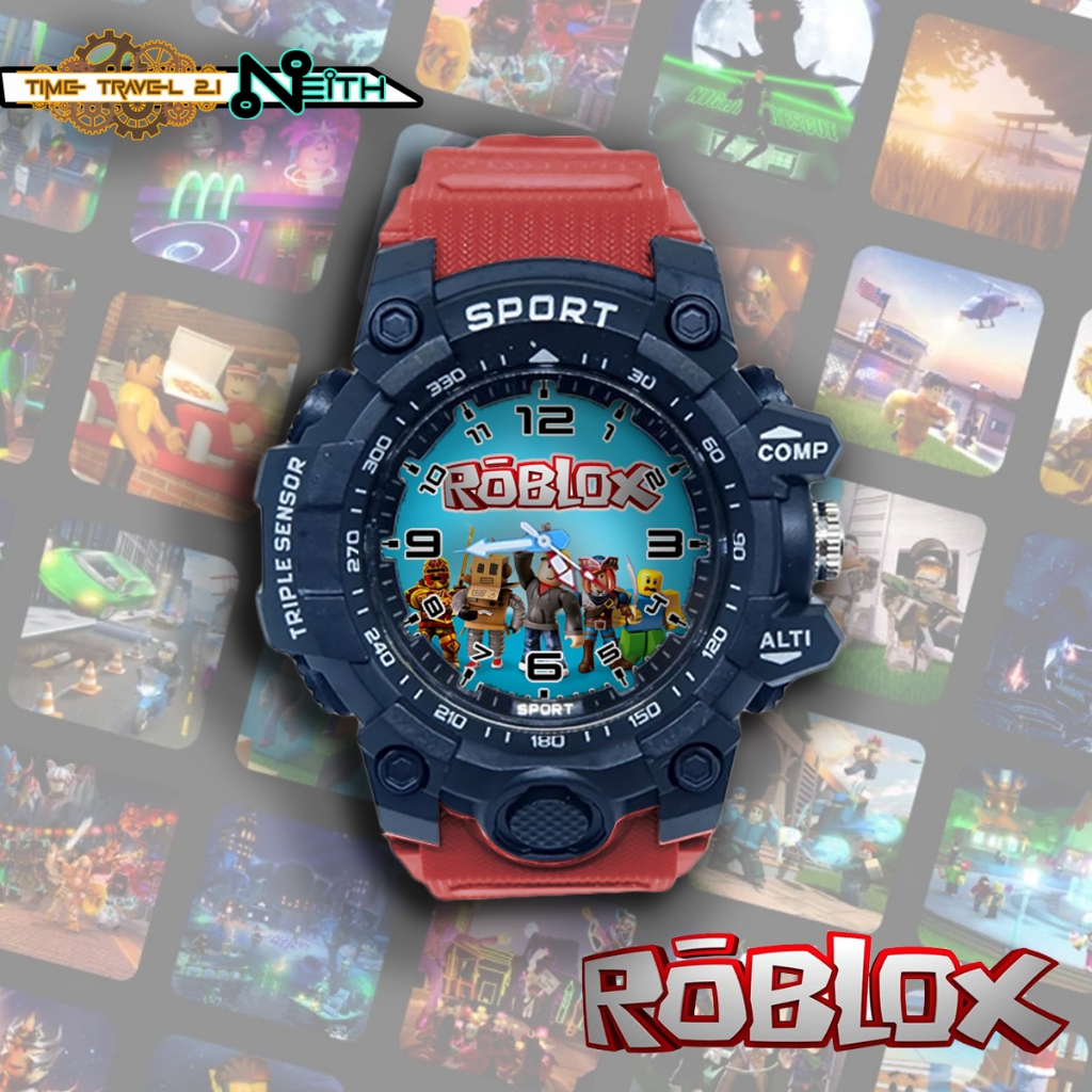 Roblox Kids Sport Watch พร้อมสายยาง กันน้ําแบบสปอร์ต / นาฬิกาสปอร์ต 12X2SP01