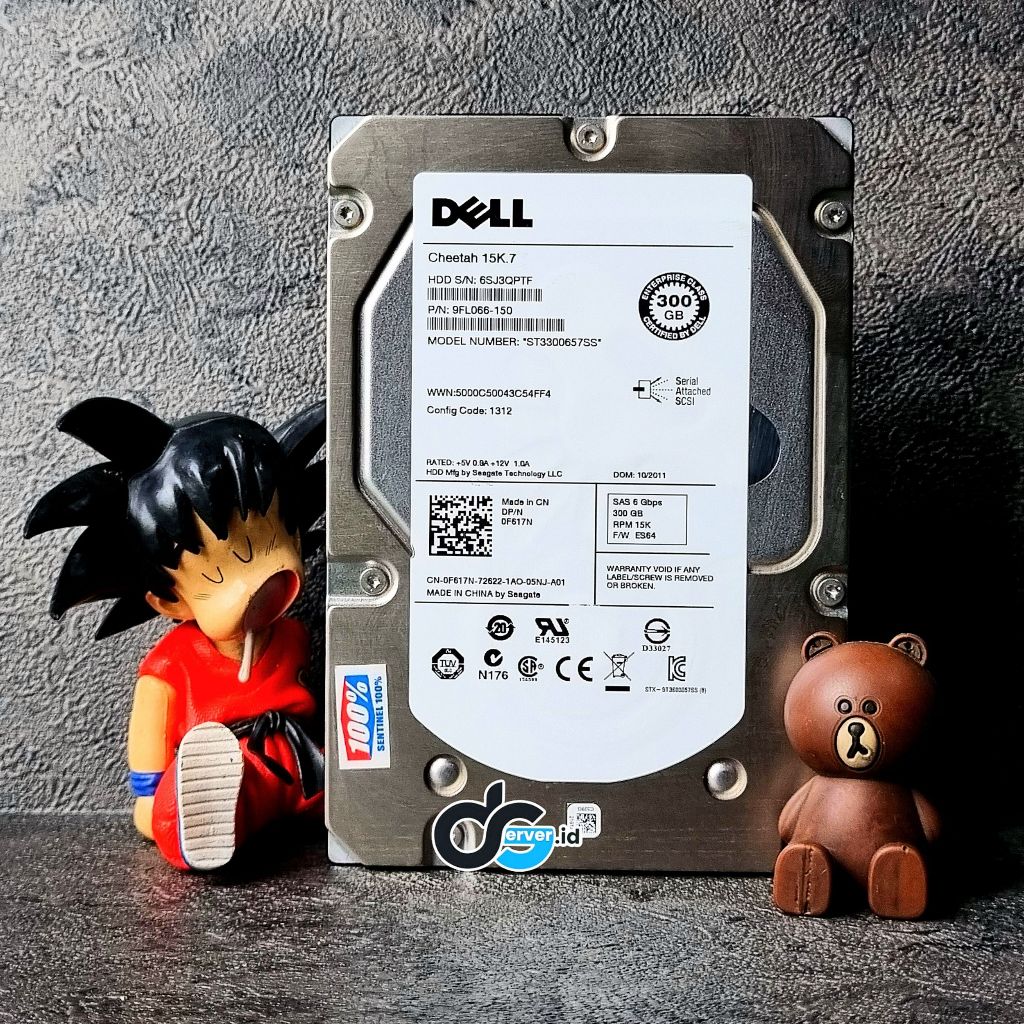 ฮาร์ดไดรฟ์ Dell 300GB 6Gb SAS 3.5" 0F617N