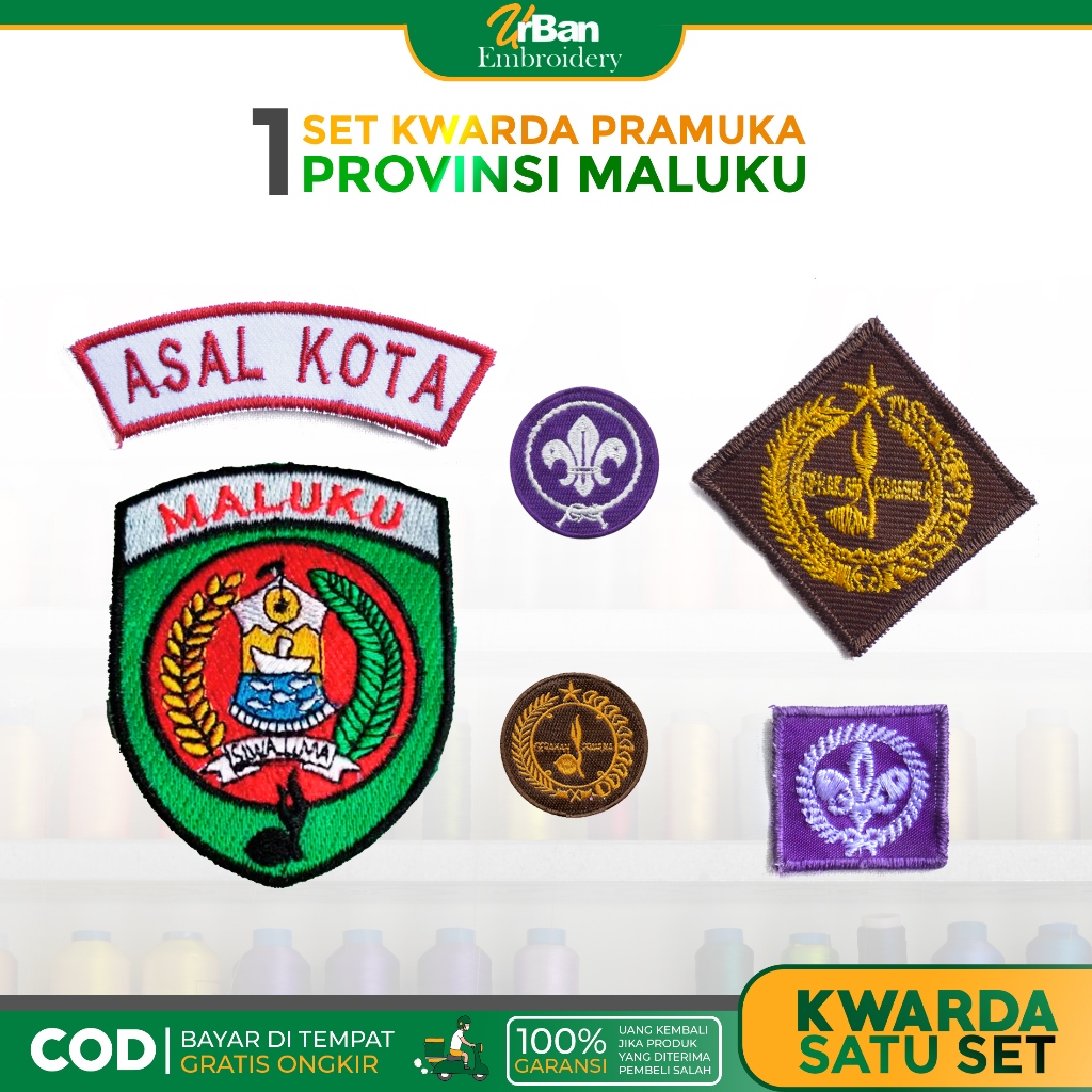 MALKU Scout Kwarda Attures 1 ชุด – เย็บปักถักร้อยที่สมบูรณ์ระดับพรีเมียม Bet of the E.