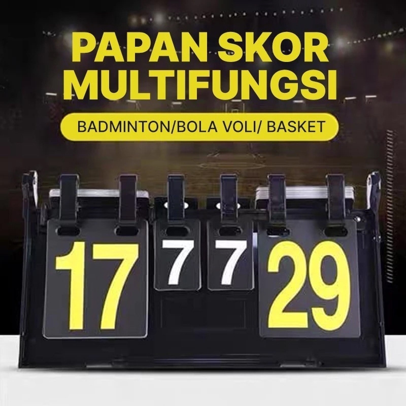 Score Board 4 หลักแบบพกพา Score Board 38 ซม.สําหรับฟุตซอลวอลเลย์บอลแบดมินตันฟุตบอลบาสเกตบอลแบดมินตัน