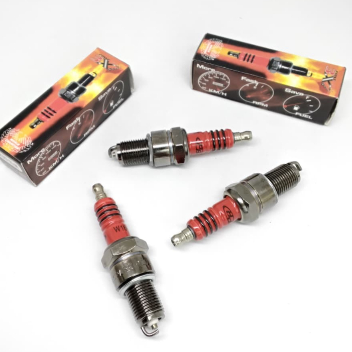 BP7ES MOTORCYCLE SPARK PLUG SATRIA 2T NINJA RGR TS 125 RXZ POWERED SPARK PLUG 3X W16-SEX ยาว THREAD