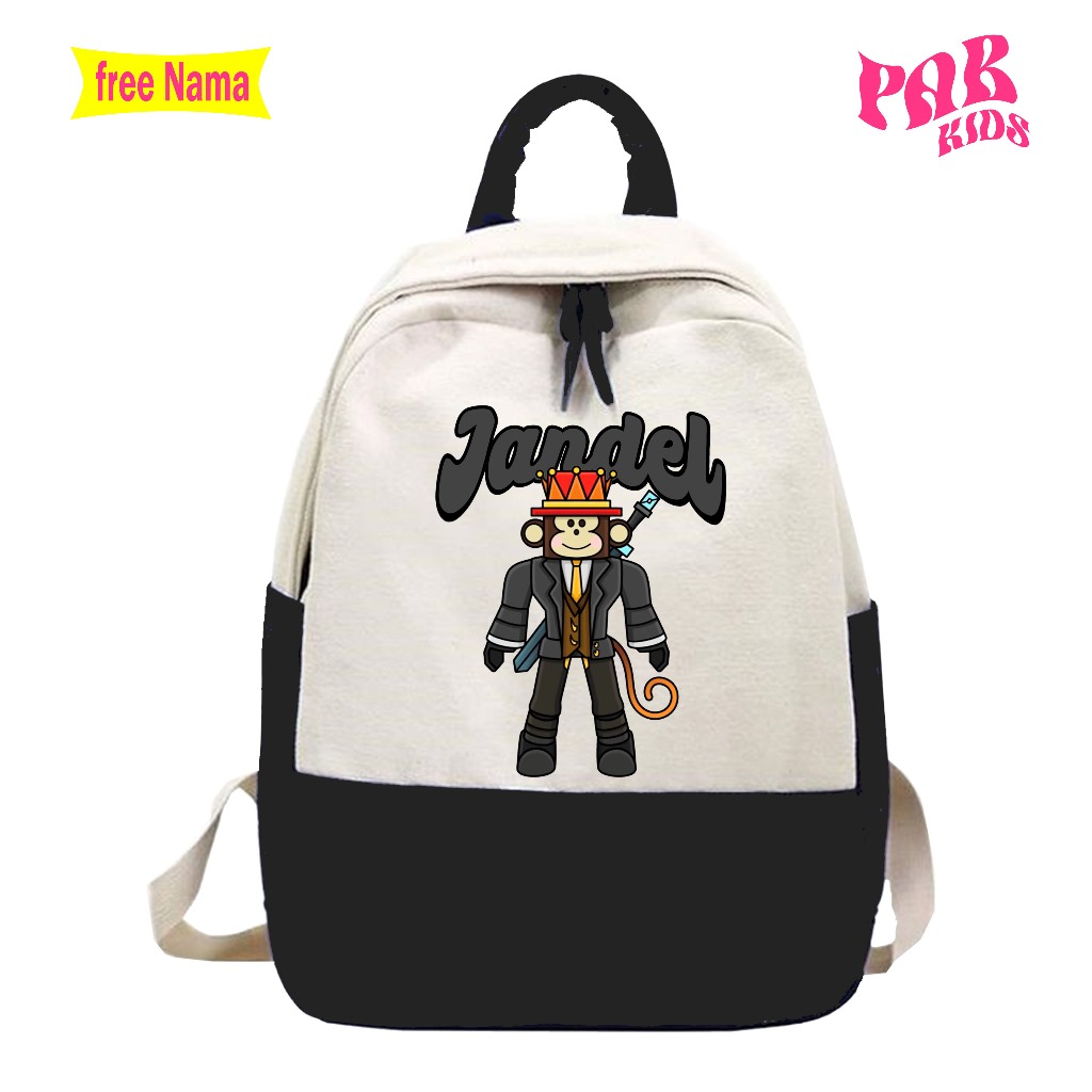 JANDEL FORSAKEN ROBLOX กระเป๋าเป้สะพายหลังผ้าใบกันน้ําสําหรับเด็ก