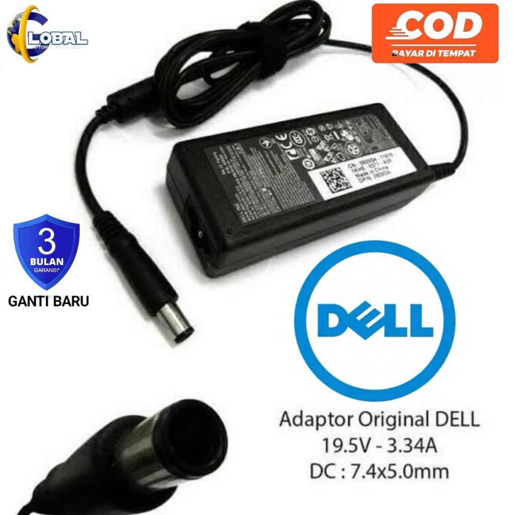 เครื่องชาร์จแล็ปท็อป Casan Dell Latitude E5400 E5410 E5420 E5430 E5440 E5450 E5470 E5480 19.5V 3.34A 7.4