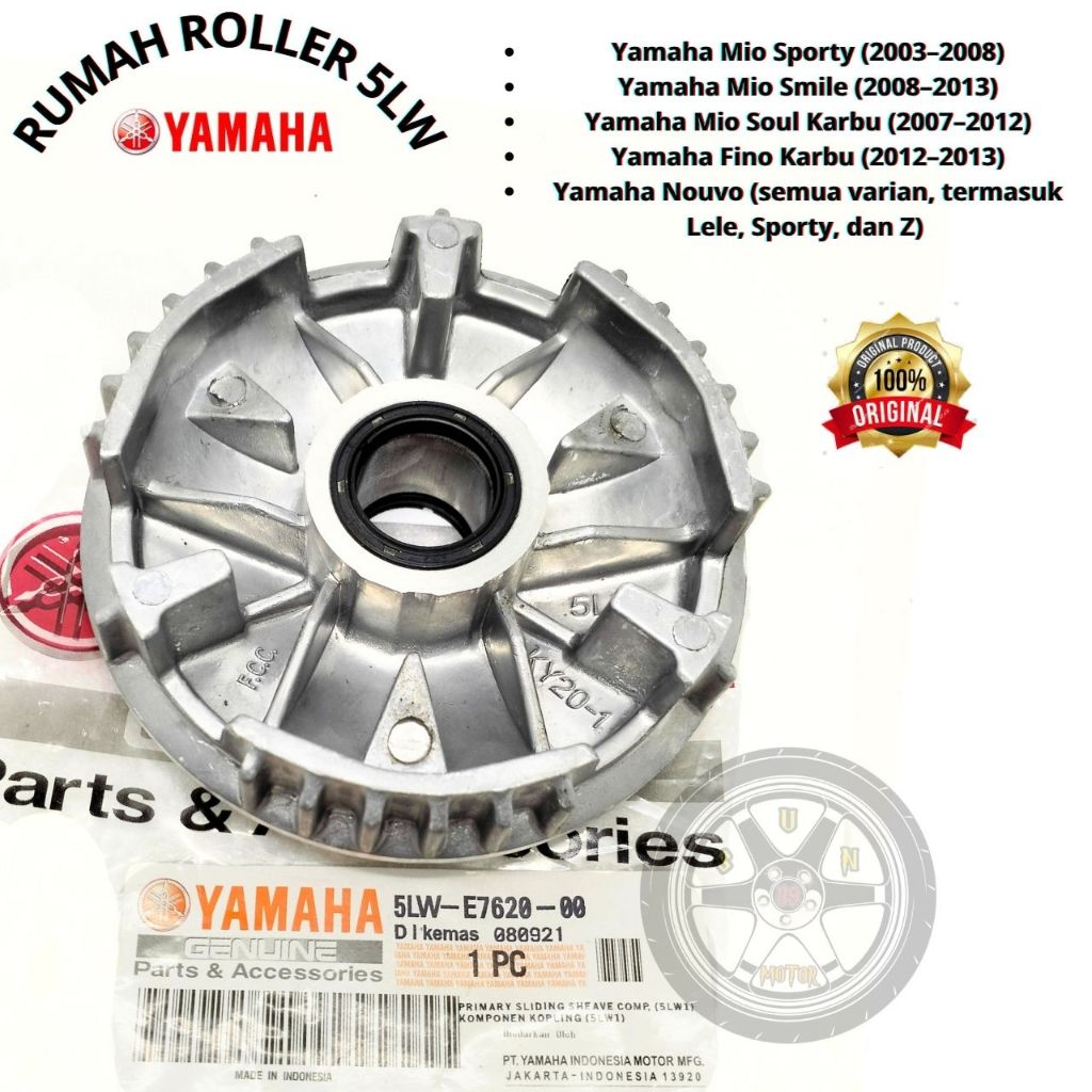 ROLLER HOUSING 5LW ต้นฉบับ 100% YGP MIO SPORTY SMILE SOUL CARBON, FINO, NOUVO ORIGINAL PRECISION