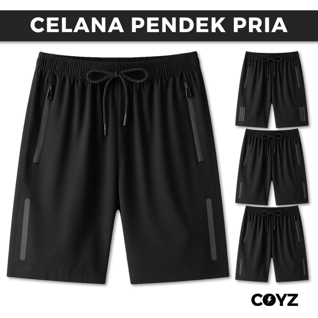 COYZ Original Mens Gym Jogging Sports Shorts