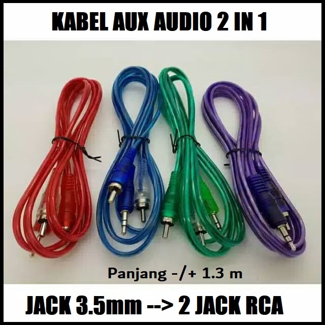 2 in 1 RCA 2 in 1 solid aux audio aux Cable ลําโพงเอาต์พุต