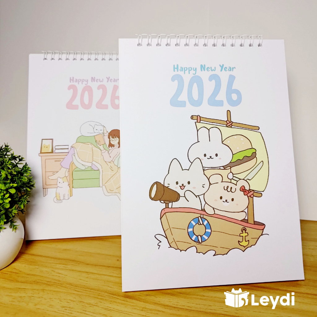 Aesthetic Desk Calendar / ปฏิทินตั้งโต๊ะ 2026 / ปฏิทิน 2026 / ปฏิทินตั้งโต๊ะน่ารัก