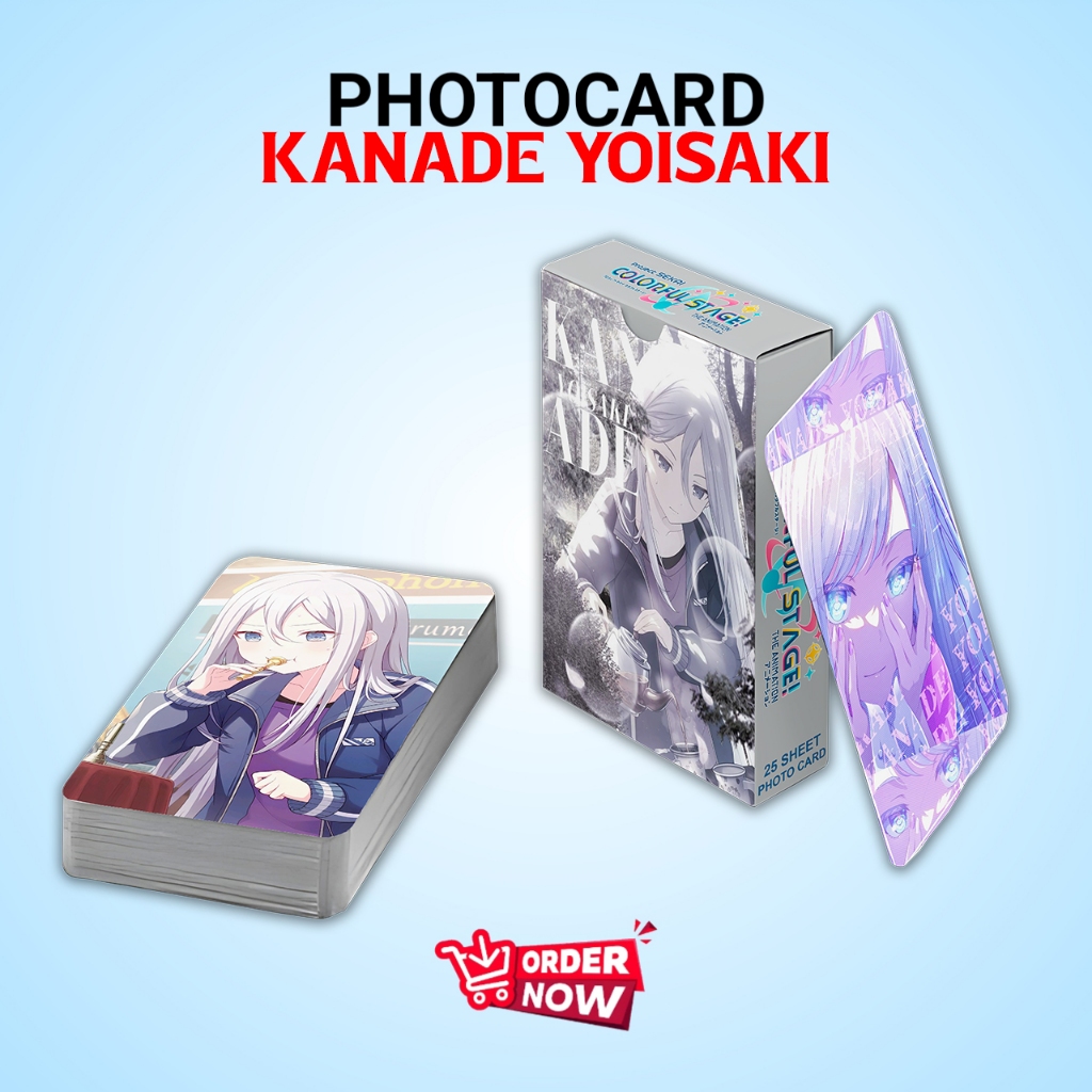 PHOTOCARD SET KANADE YOISAKI VS PROJECT SEKAI COLORFUL STAGE PREMIUM FREE BOX