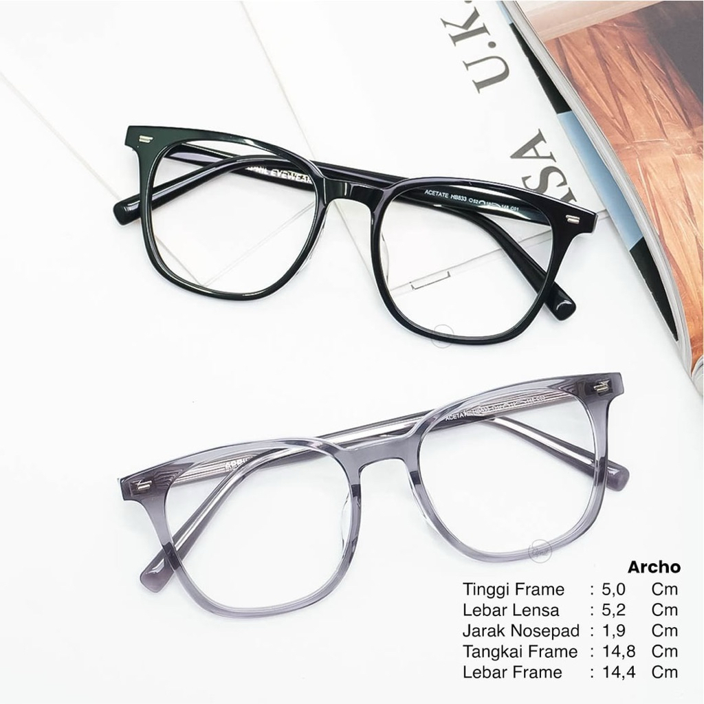 ARKO กระจกกรอบสําหรับผู้ชายและผู้หญิง MINUS CYLINDER PLUS APRIL EYEWEAR BOX