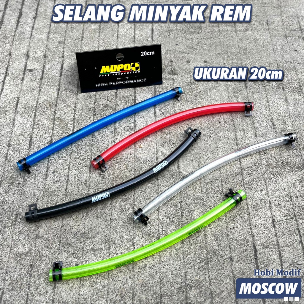 MUPO FRONT RACE Universal โปร่งใสท่อเบรค Premium Racing Master สายเบรค DOT3/DOT4/DOT5 BRAKE FLUID CY