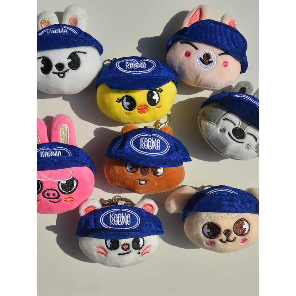 STRAYKIDS KARMA HEAD PLUSHIES KEYCHAIN PLUSH DOLL KEYRING SKZ