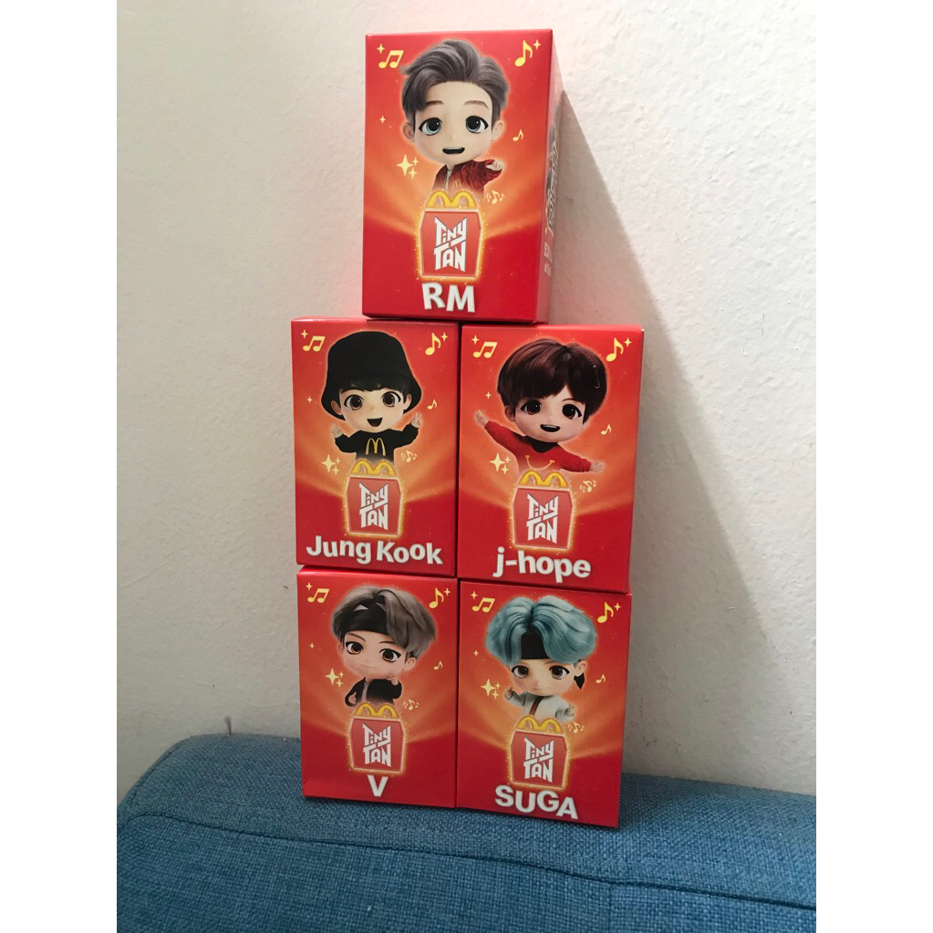 ถูก จํากัด! BTS Tiny Tan x Mc Donald encore RM, เจเค, ชูก้า
