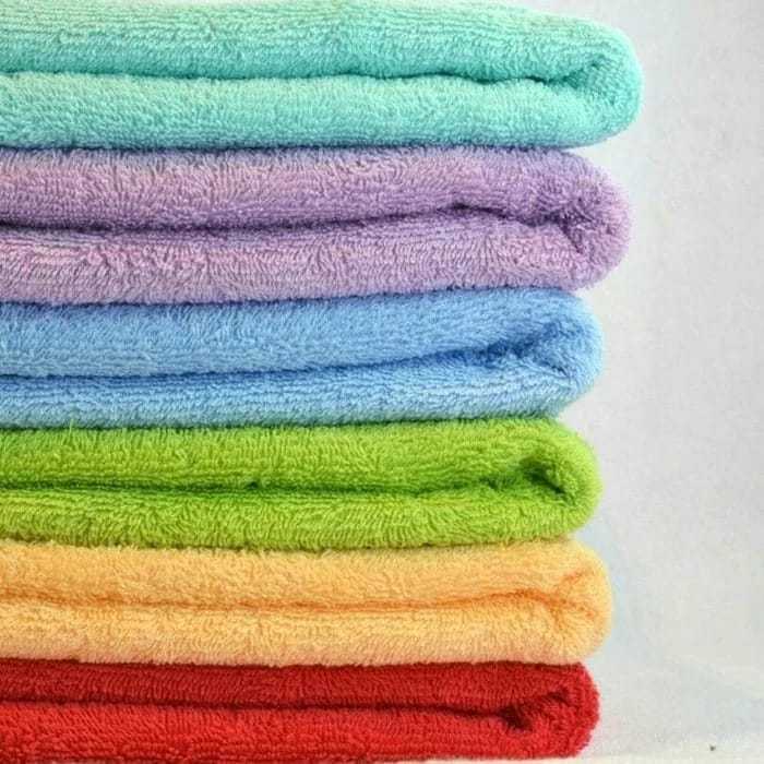 MERAH RED WHITE - PLAIN SPORT BATH TOWEL 30x70 FRIAmart (GRADE A)