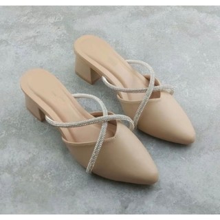 MNSTORE S03 sandal sepatu heels wanita big size jumbo 45/36 hak 5/3cm