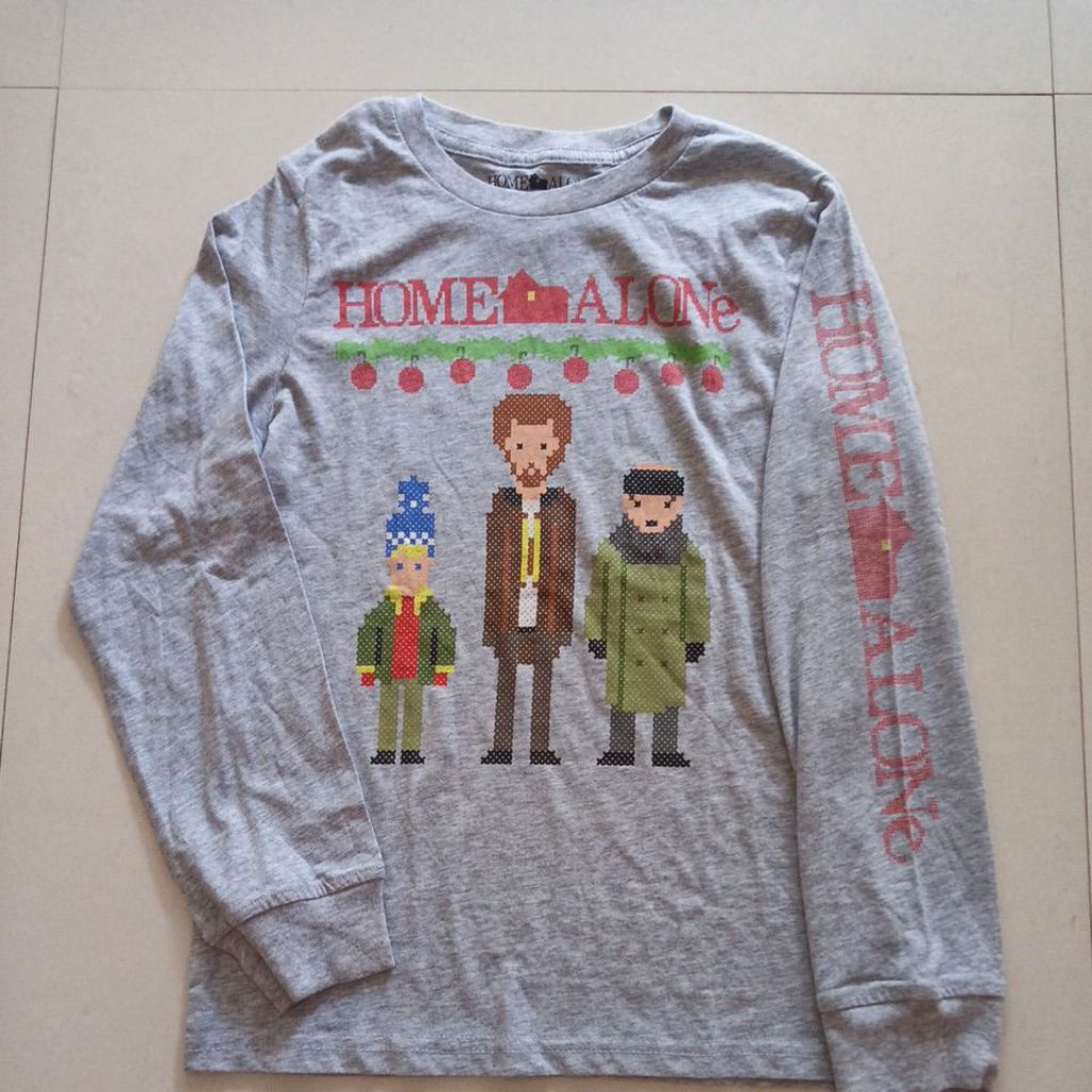HOME ALONE เสื้อยืดเด็กแขนยาว ไซส์ M (LD 40) NEW