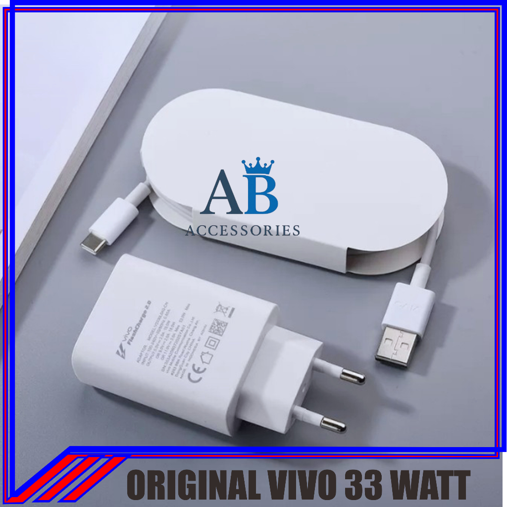 HP Charger Cas Copotan VIVO V21, V21 5g ของแท้จากโทรศัพท์มือถือ 33 วัตต์