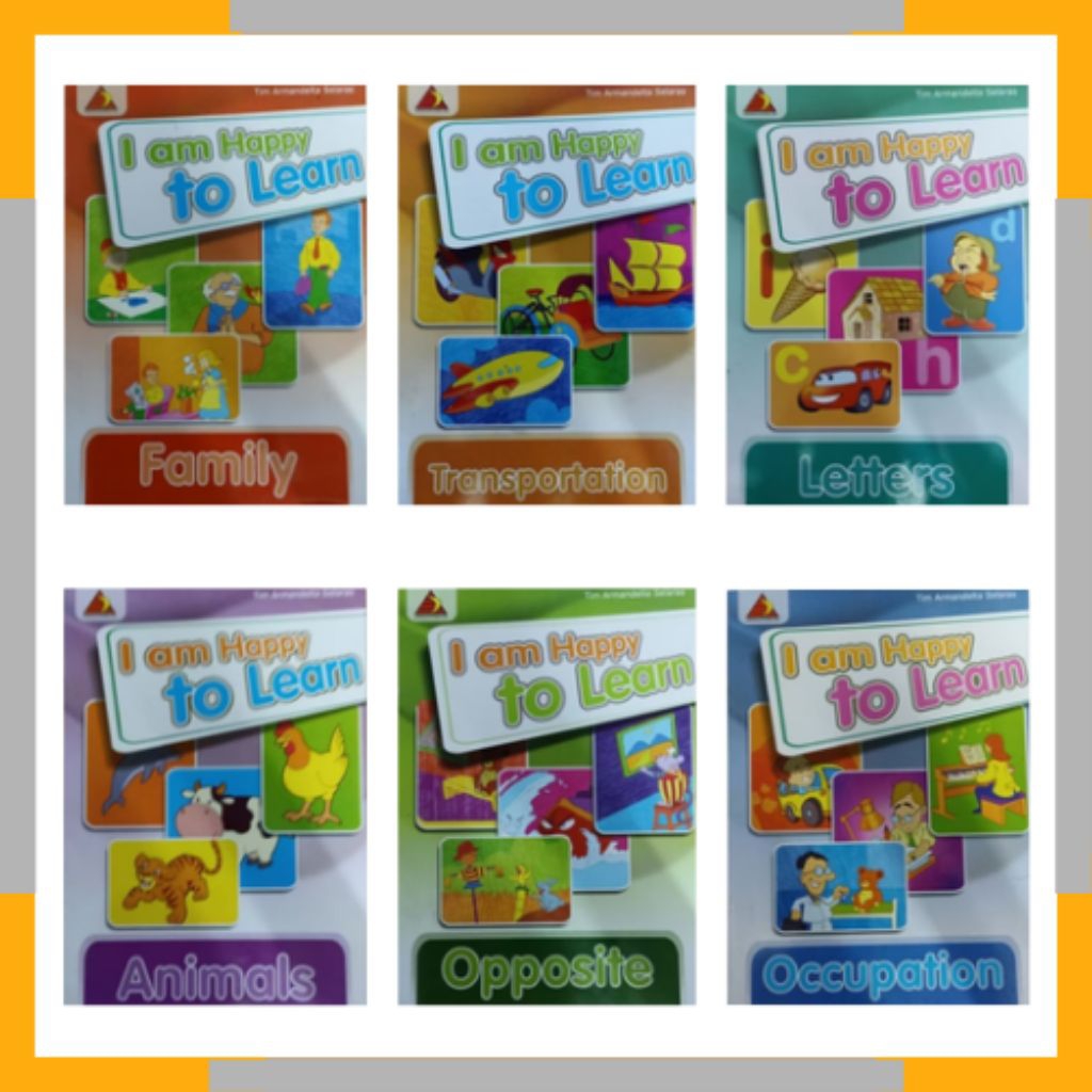 I am Happy to Learn Childrens Illustrated Dictionary Book Package (1 ชุด มี 6 เล่ม)