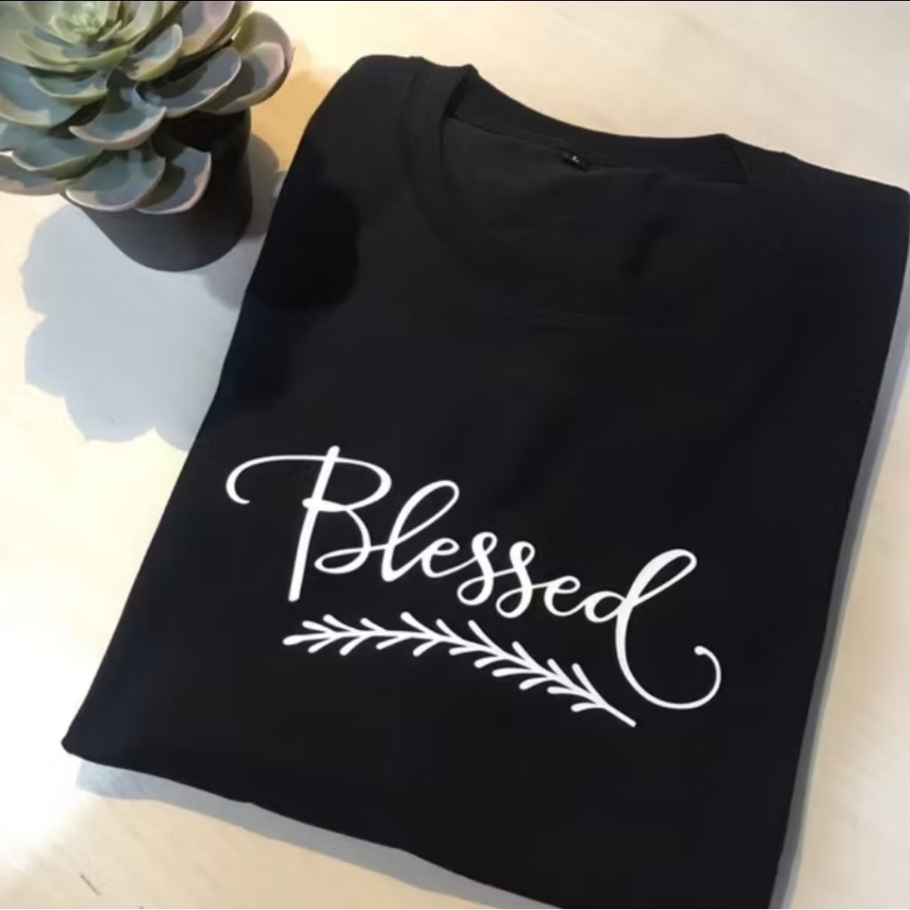 เสื้อยืด BLESSED CHRISTIAN SPIRITUAL | เสื้อยืด CROSS | ผ้าวิญญาณ | BLESSED BLESSED