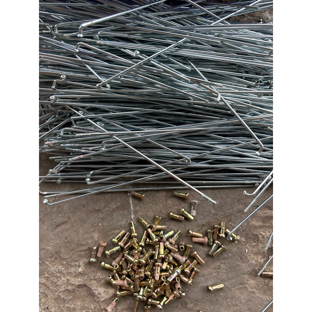 NOS มีซี่ลวด RUST 187mm cp 1 gross 144pcs mini minion bmx จักรยาน 20 ยาง