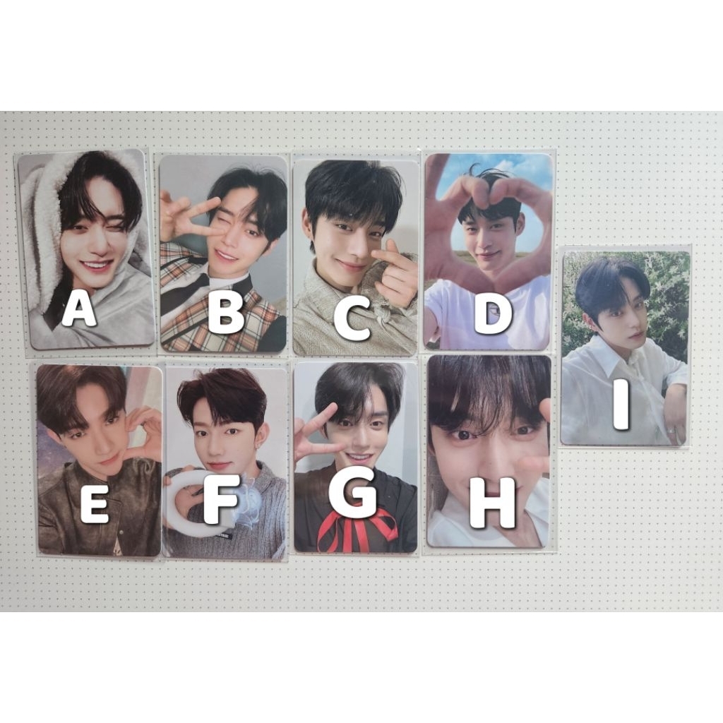 Zb1 photocard centerbaseone pc jiwoong zhanghao yhmah yits melpo