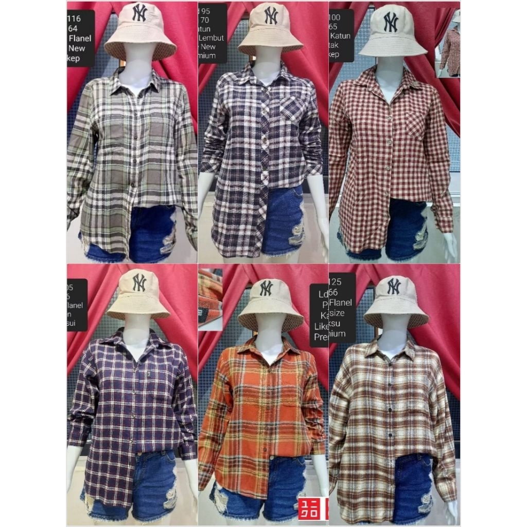 KAMEJA KC 02. เสื้อเชิ้ตผู้หญิง PREMIUM MIX BRAND PRELOVED