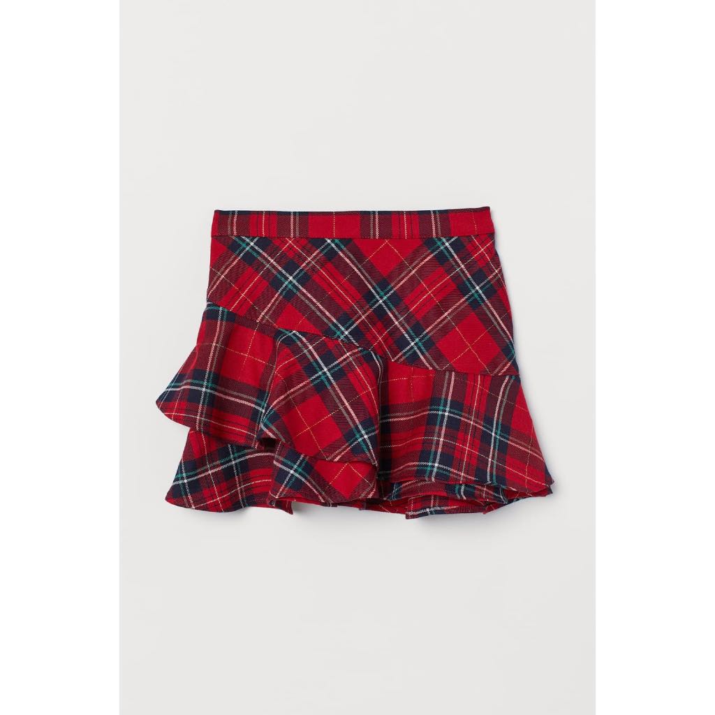 H&M Kids - กระโปรงจับจีบตรวจสอบ