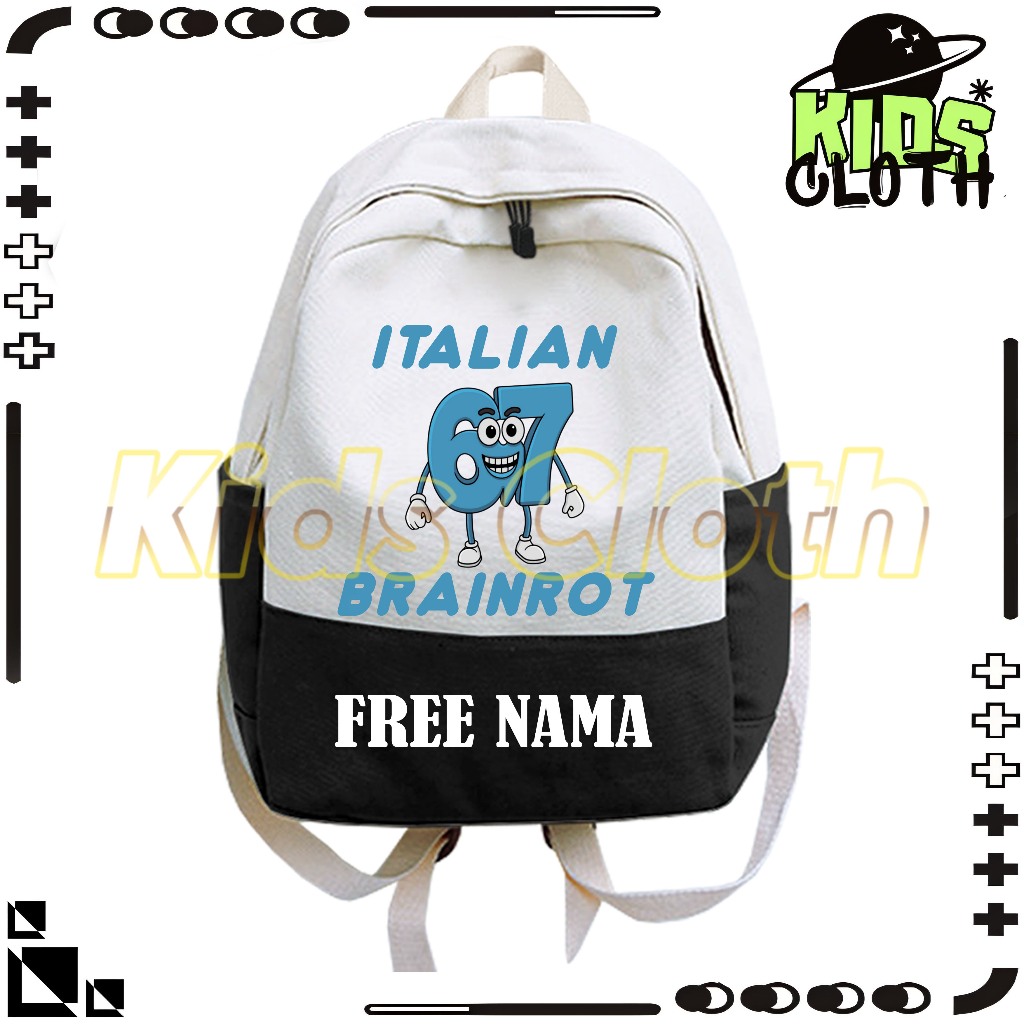ANOMALI ITALIAN 67 BRAINROT CHILDRENS BAG - ANOMALI ITALIAN BRAINROT CHILDRENS BACKPACK FREE NAME