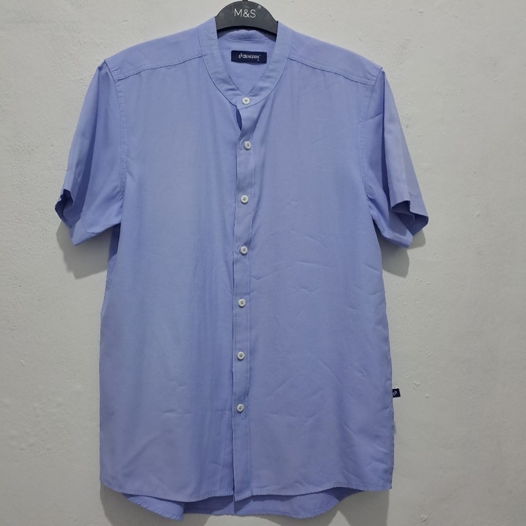KEMEJA Denizen koko เสื้อเชิ้ตแขนสั้นคอปก