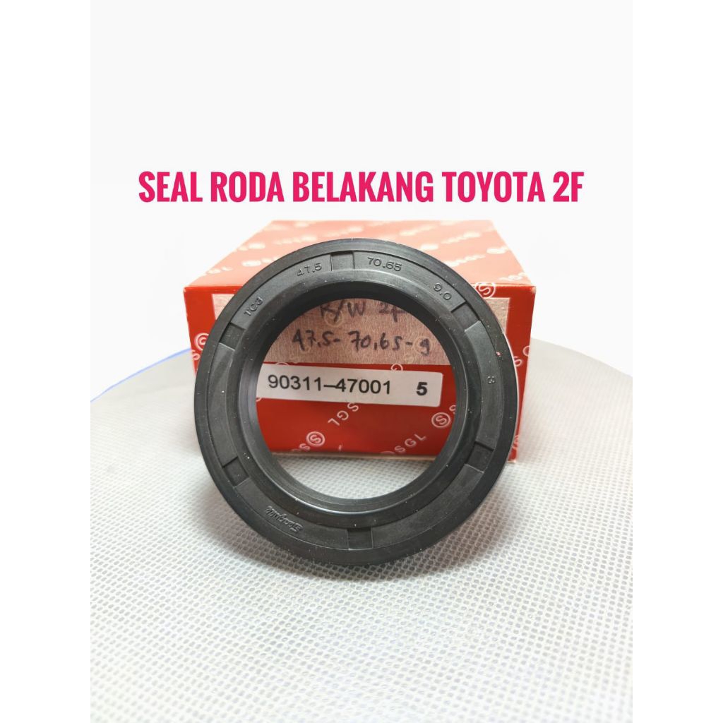 MERAH Toyota 2F ซีลล้อหลัง 90311-47001 ซีลล้อหลัง Toyota Fj40 TC 47.5-70,65-9 SGL ยี่ห้อกล่องสีแดง