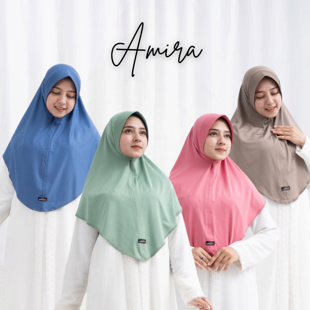 AMIRA Instant Hijab Jersey Hijab Size L Muslimah Hijab