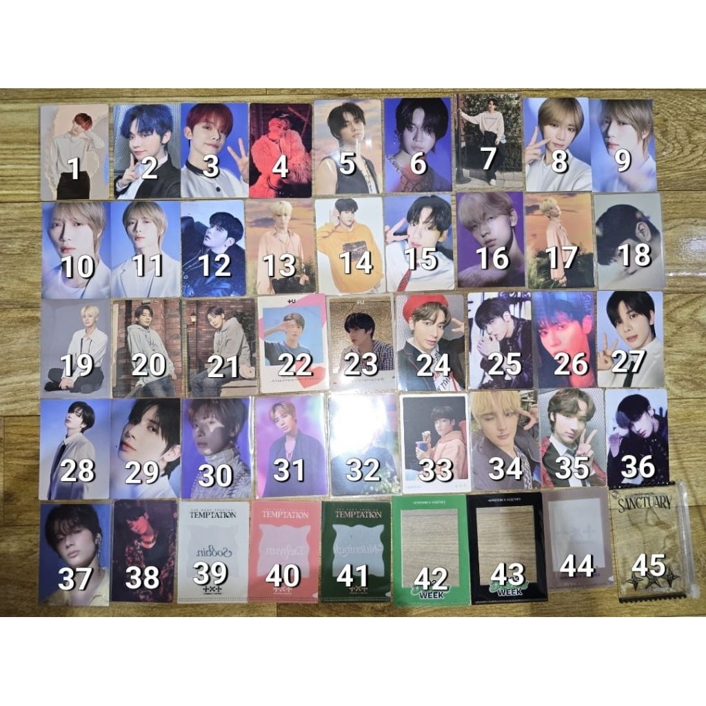 โปสการ์ด SOOBIN YEONJUN BEOMGYU TAEHYUN HUENINGKAI TXT
