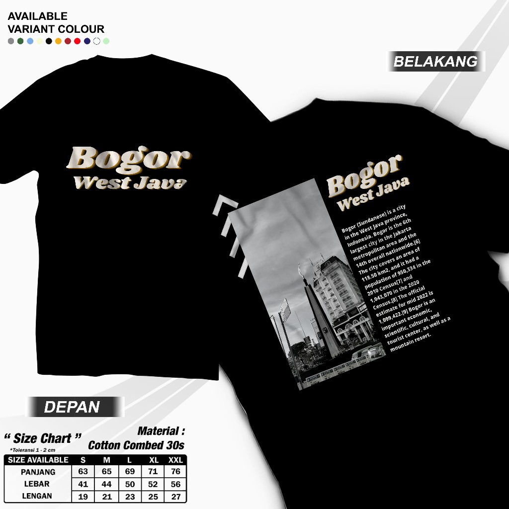 เสื้อยืด BOGOR STREET CULTURE DTF / Bogor street วัฒนธรรม distro เสื้อยืด Ready