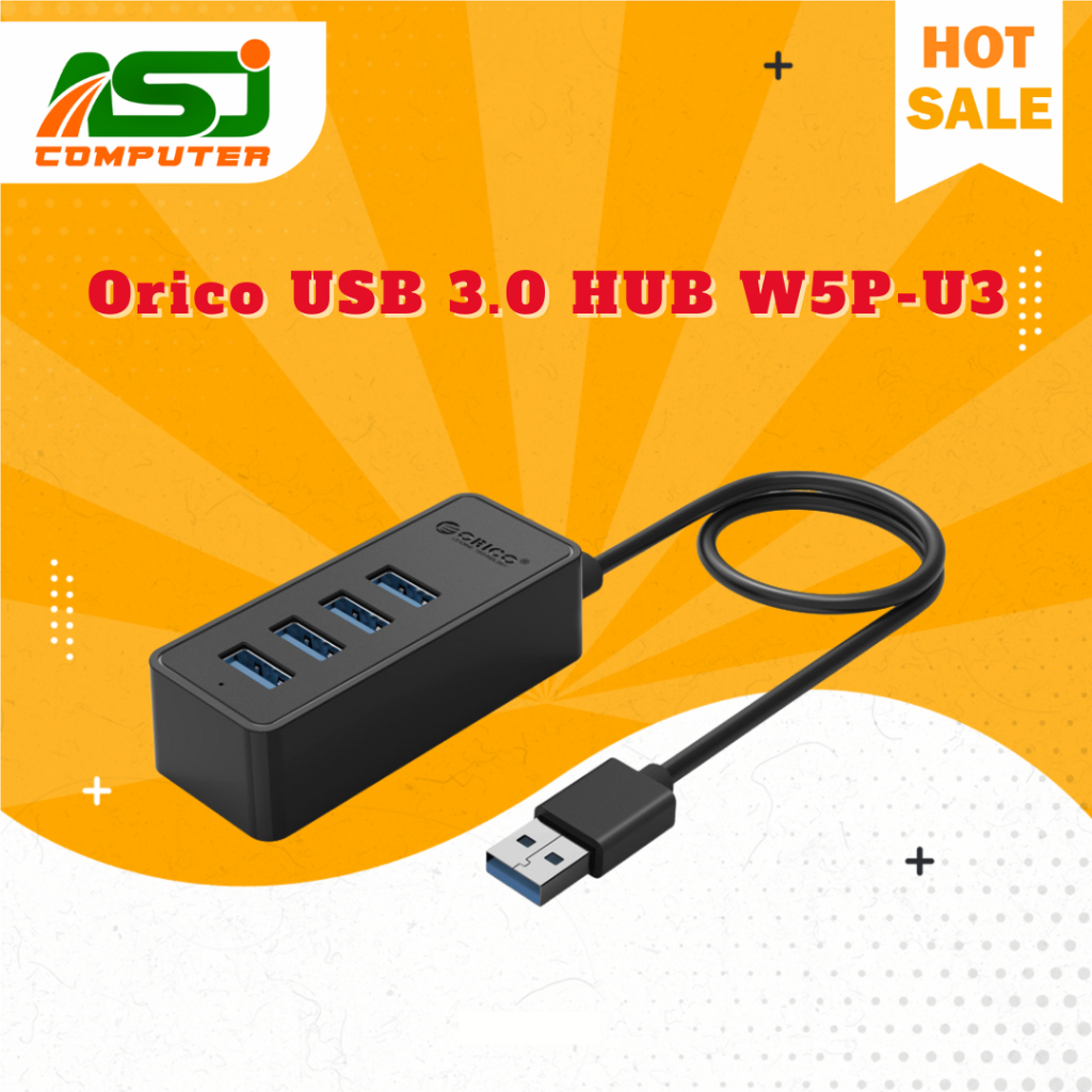 ORICO W5P-U3 USB3.0 Desktop HUB USB พร้อมไฟ 100CM